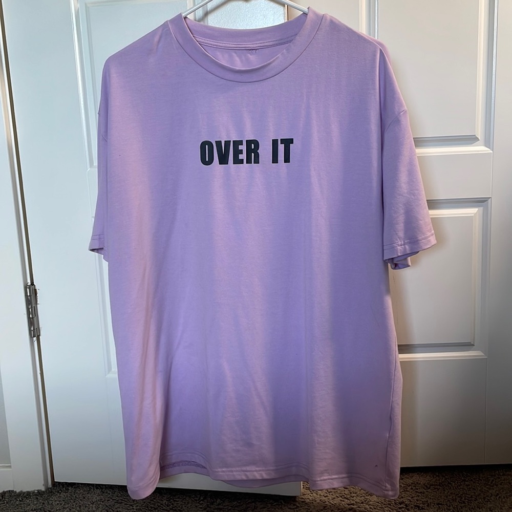 Oversized Tee - SMALL-lilac/purple
